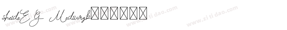 sheideEG Mediumgb字体转换